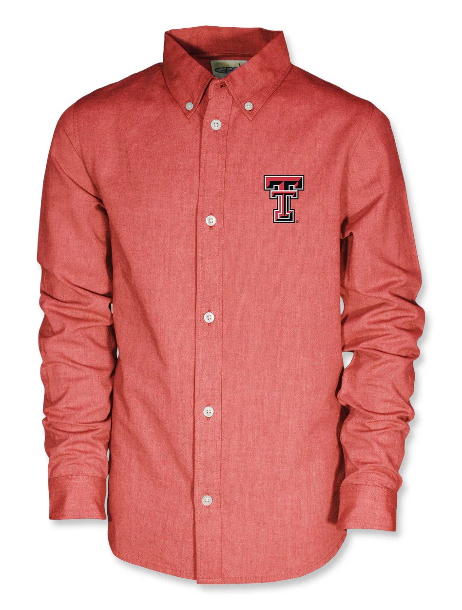 Texas Tech Garb "Stetson" YOUTH Chambray Button Down Shirt