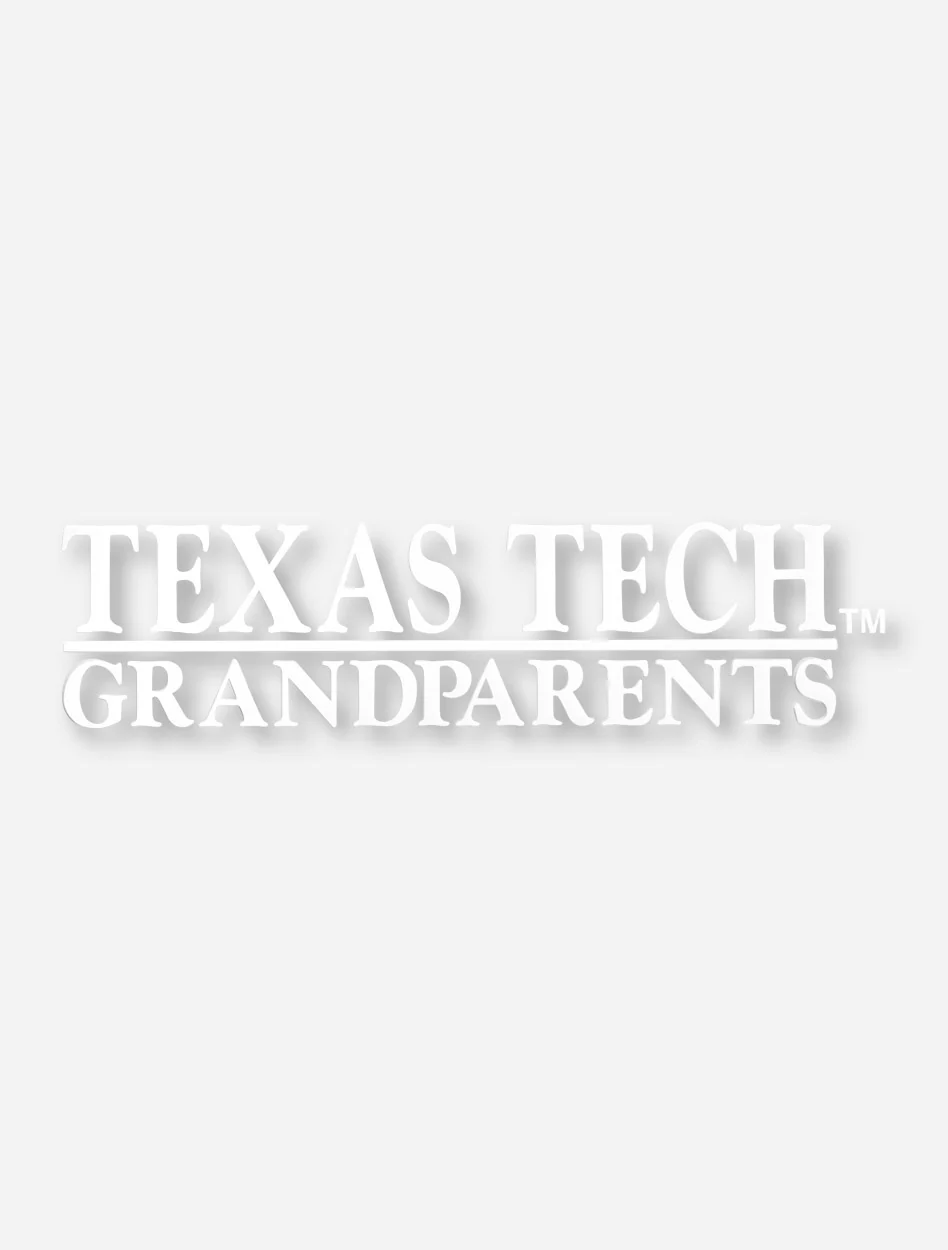 Texas Tech Grandparents White Decal