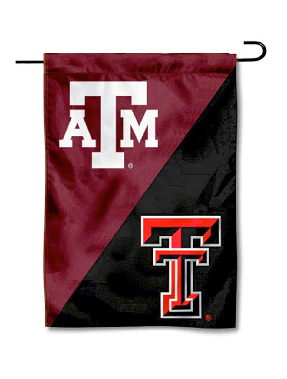 Texas Tech House Divided Texas Tech/ A&M Garden Flag