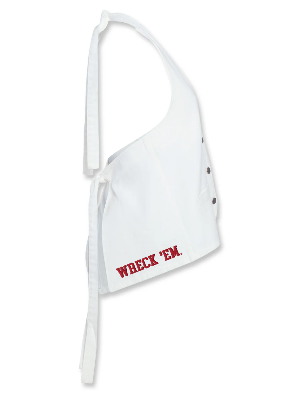 Texas Tech Hype & Vice Denim Halter Vest - Image 2
