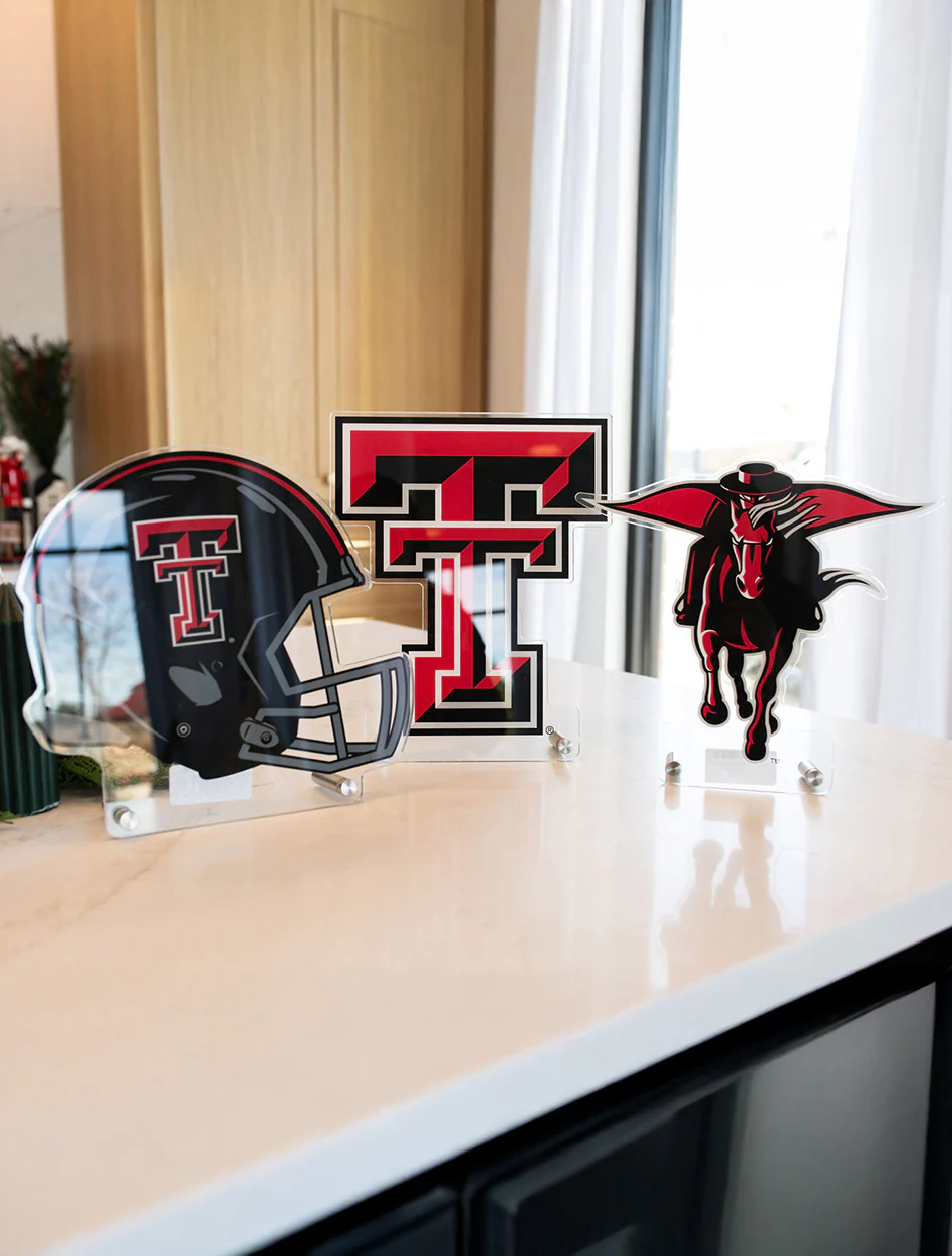 Texas Tech Masked Rider 9.5" Acrylic Standee - Image 3