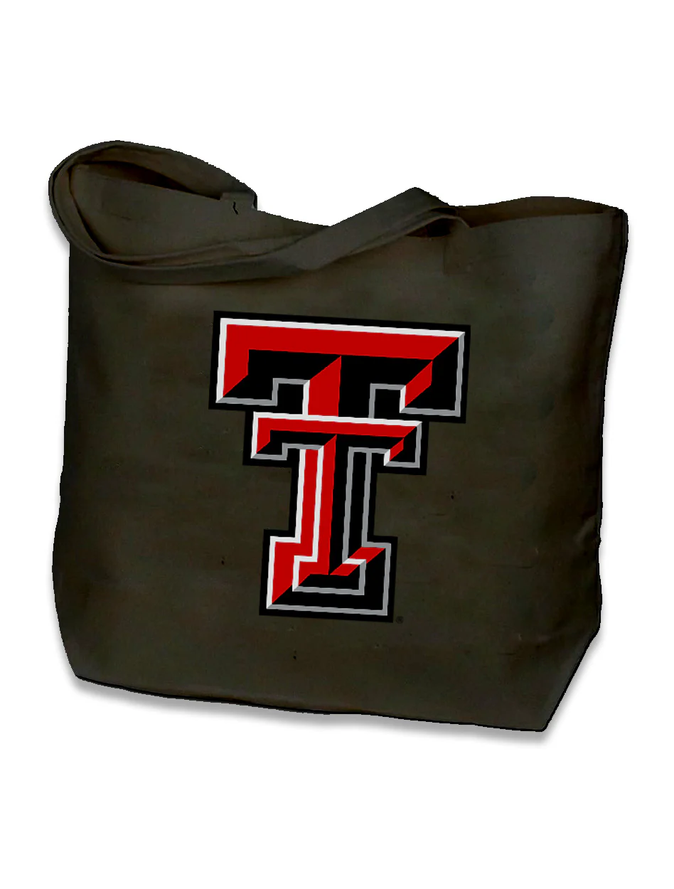Texas Tech "Masker Rider" Large Canvas Tote Bag