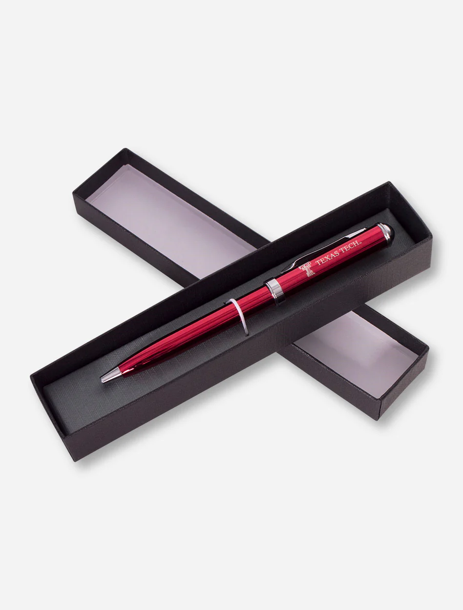 Texas Tech Metallic Click Action Gel Ink Pen