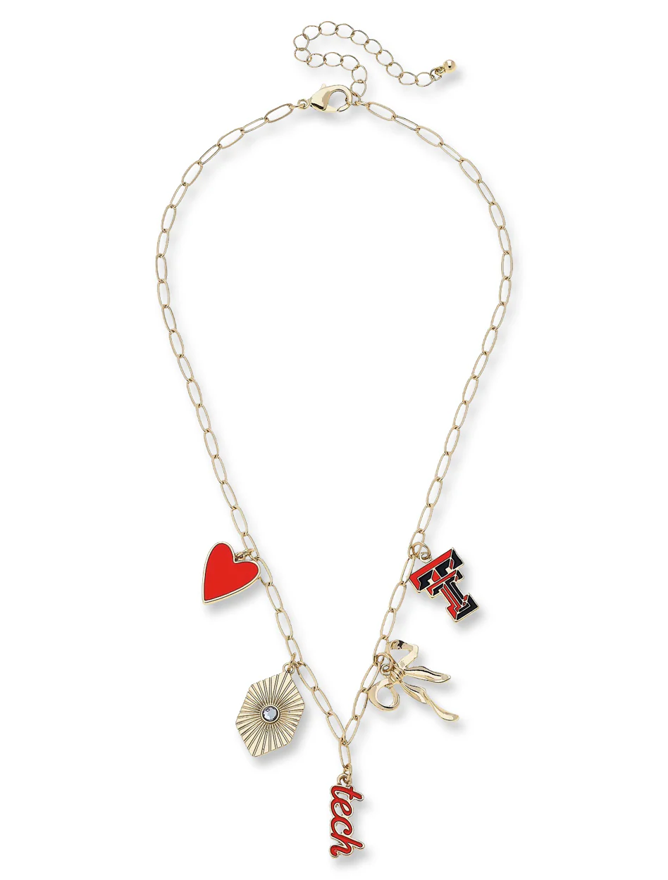 Texas Tech Paper Clip Charm Collector Necklace