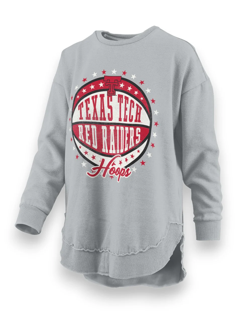 Texas Tech Press Box "Harlem Hoops" Poncho Fleece