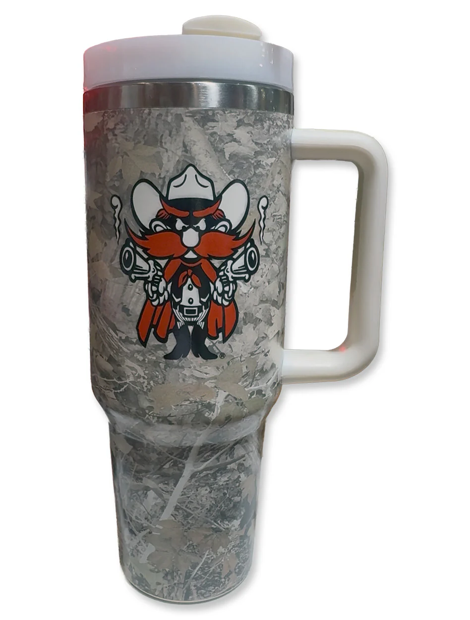 Texas Tech "Pristine" Washed Camo 2.0 40oz Tumbler