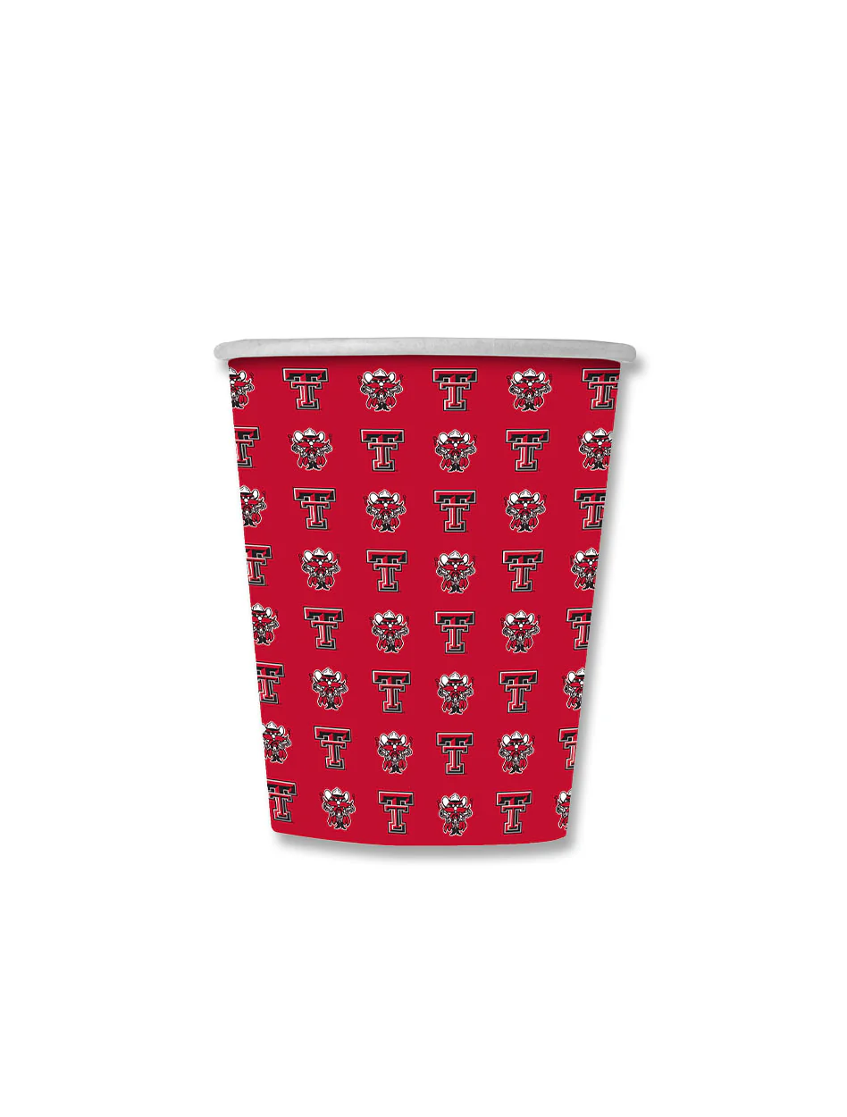 Texas Tech Raider Red Custom 25pk 12oz Paper Cups - Image 3
