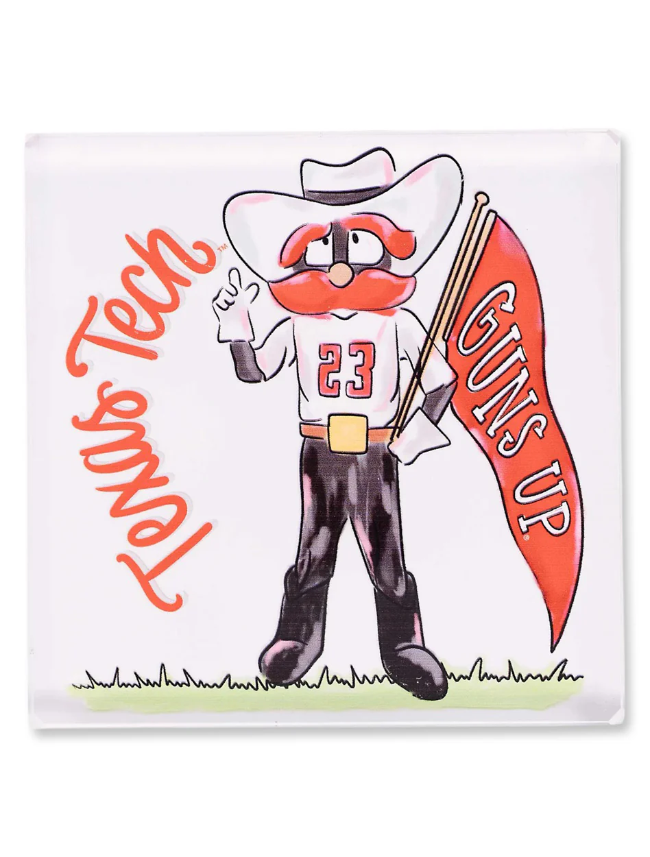 Texas Tech Raider Red Guns Up Acrylic Multi-purpose Decor