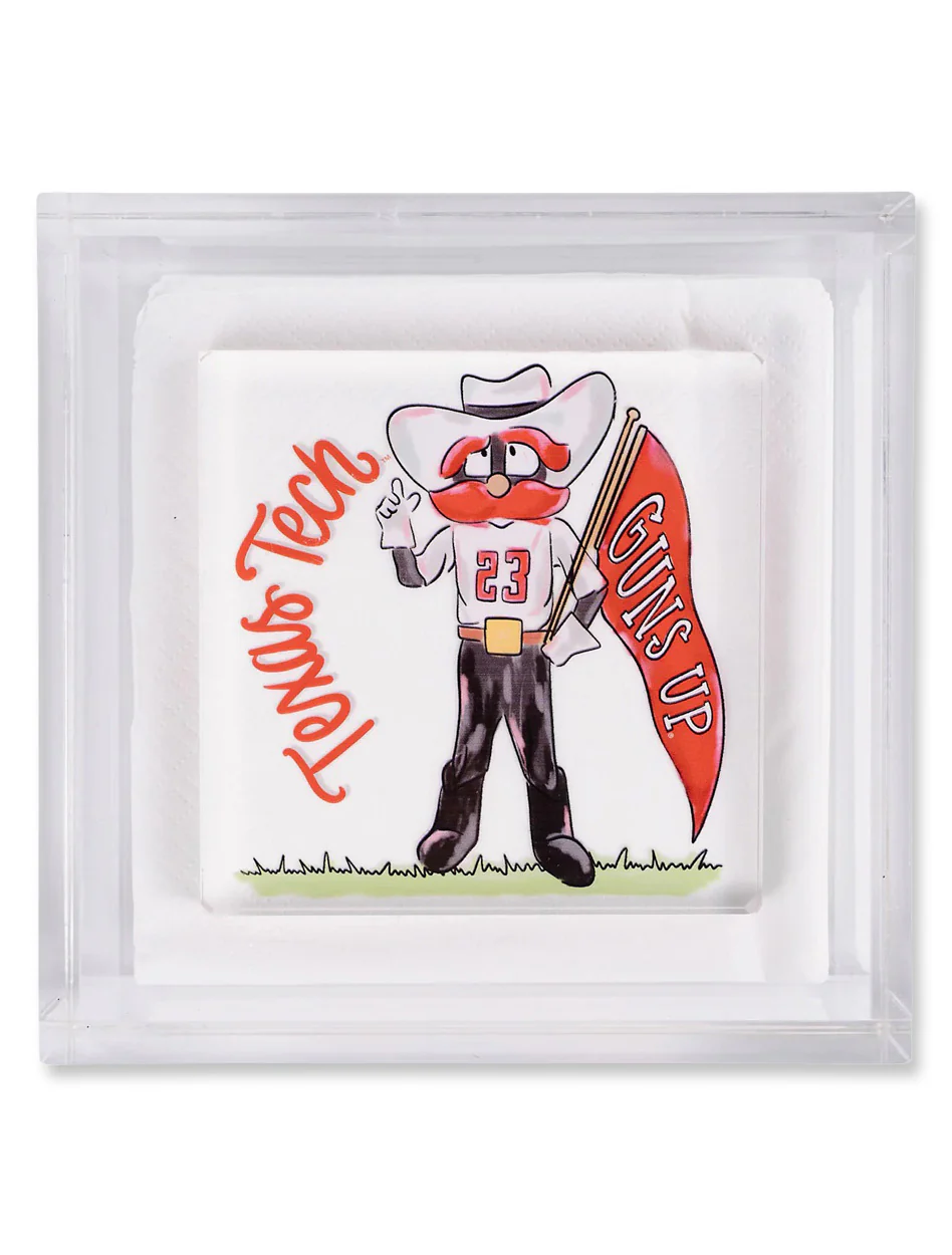 Texas Tech Raider Red Guns Up Acrylic Multi-purpose Decor - Image 3