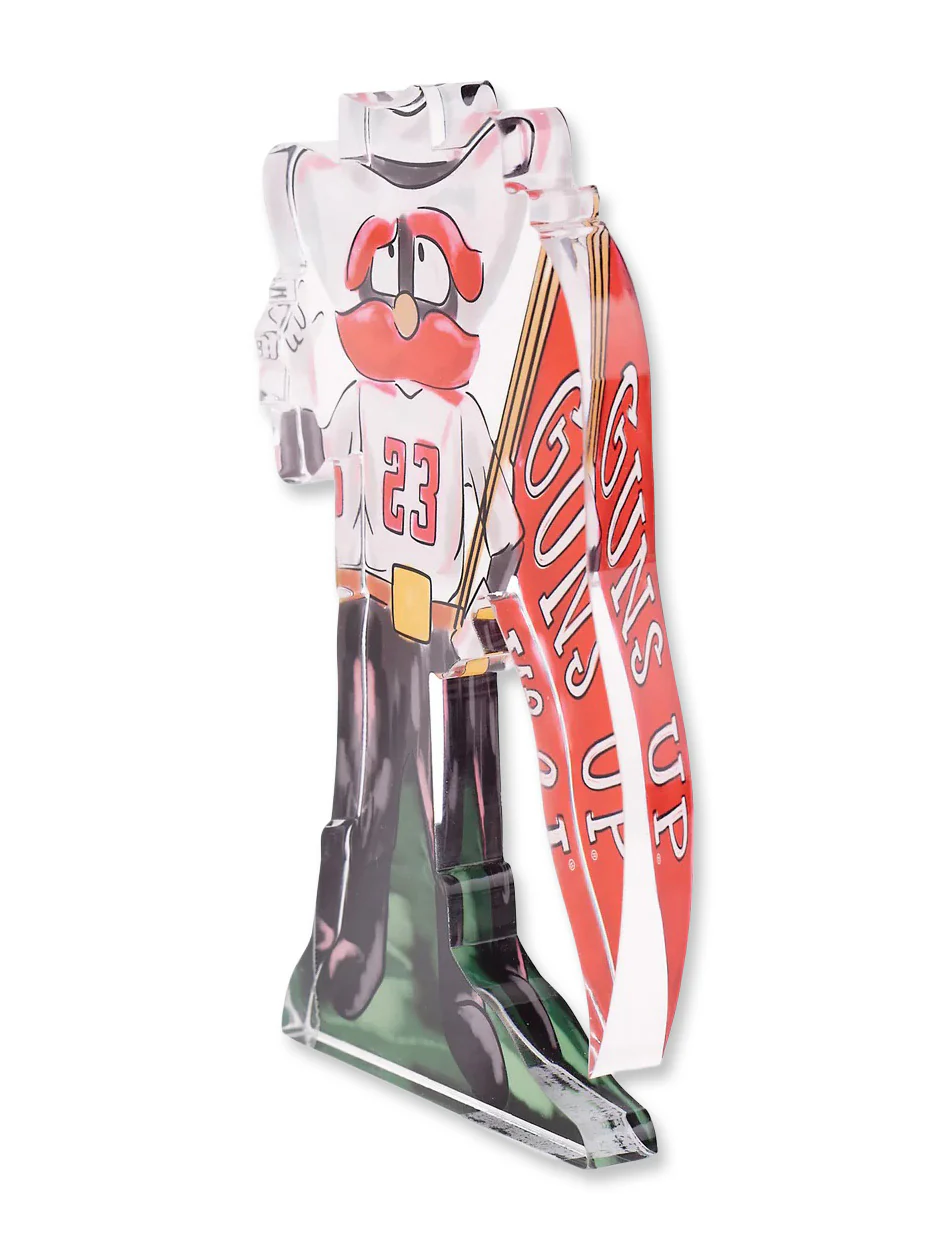 Texas Tech Raider Red Guns Up Acrylic Standee - Image 2