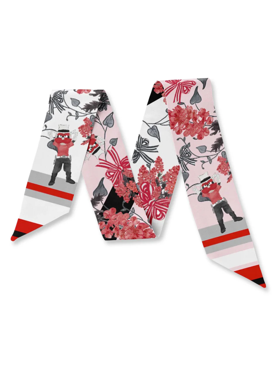 Texas Tech Raider Red Skinny Silk Scarf - Image 2