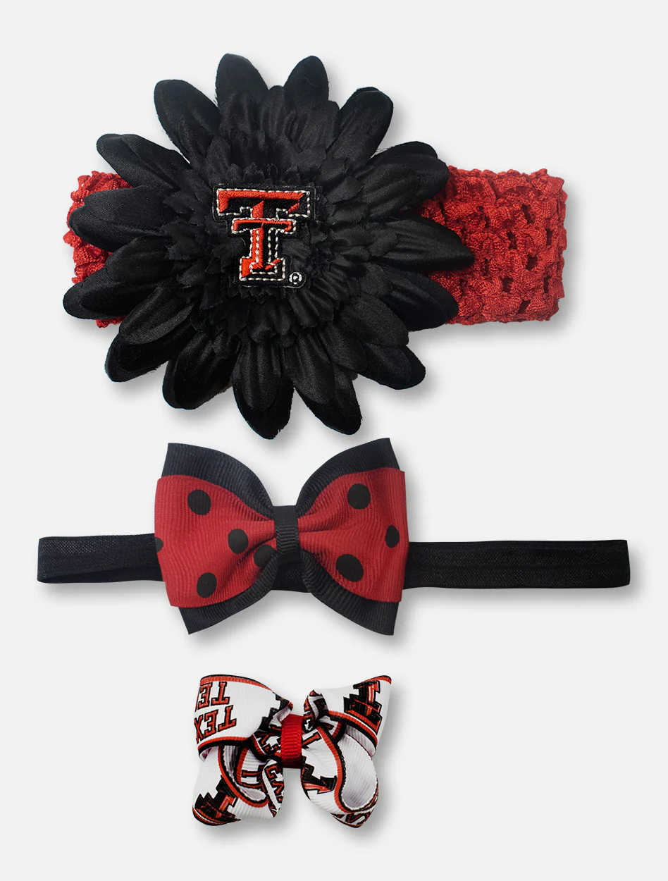 Texas Tech Red Raiders Crochet Headband Gift Set