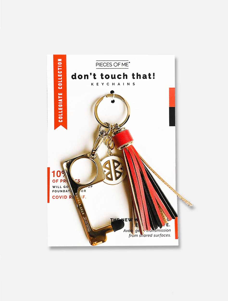 Texas Tech Red Raiders Don't Touch that! Red and Black Tassel Key Chain