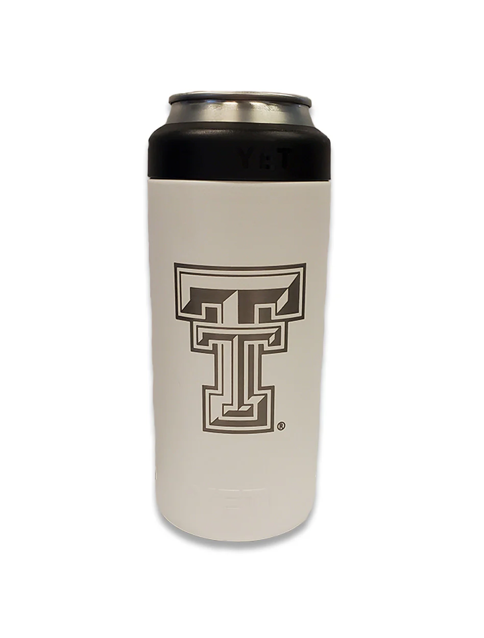 Texas Tech Red Raiders Double T 12 oz Slim Can Insulator - Image 4