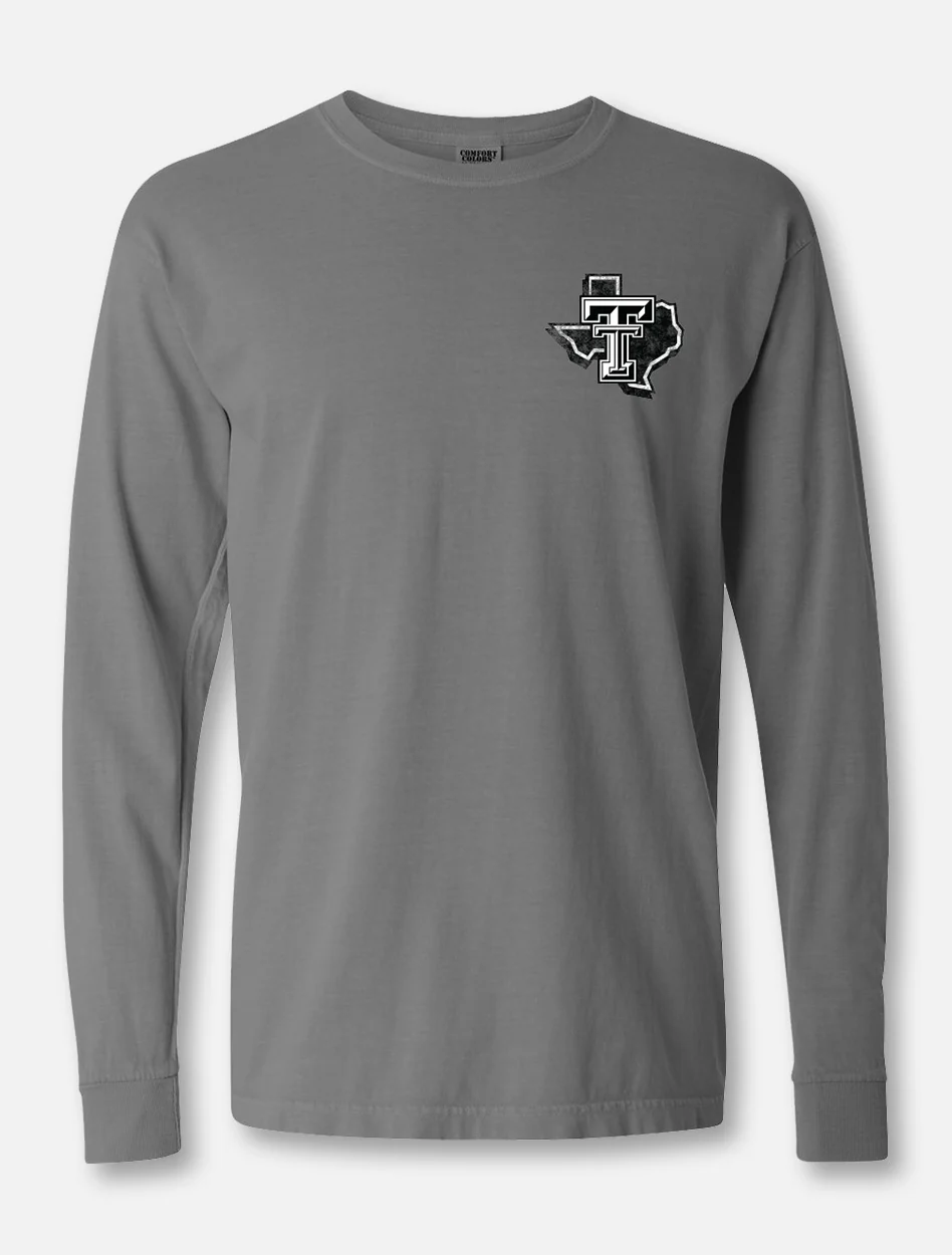 Texas Tech Red Raiders  Double T "Postal Service" Grey Long Sleeve T-Shirt - Image 2
