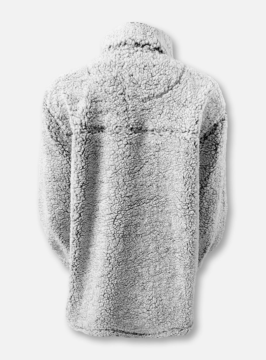 Texas Tech Red Raiders Double T Quarter-Zip Sherpa Pullover In Grey - Image 3