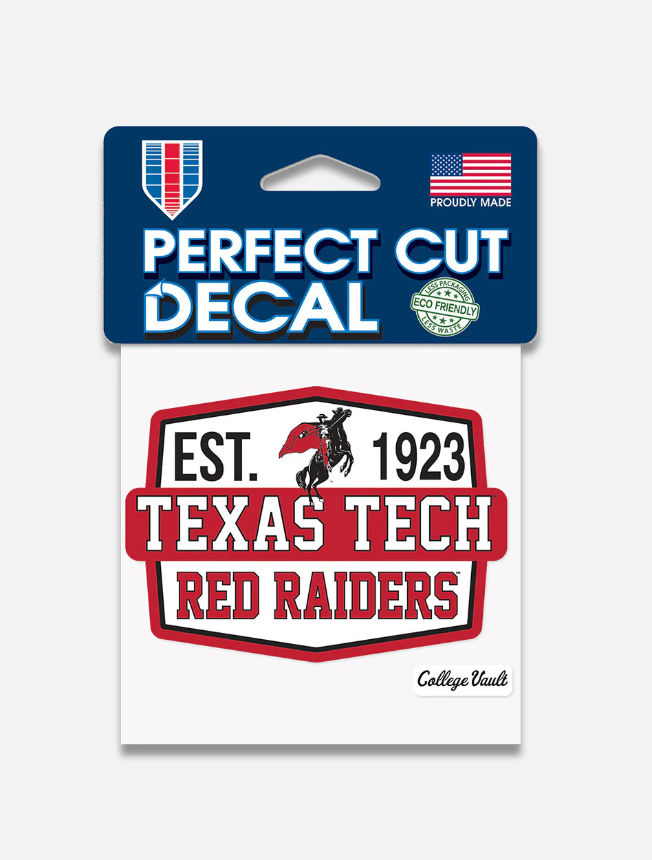Texas Tech Red Raiders "Est. 1923" Perfect Cut Decal