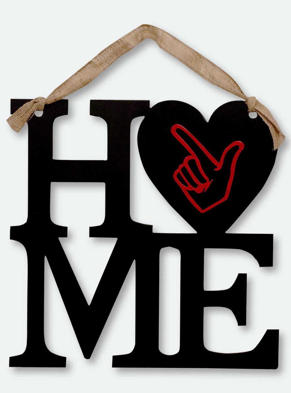 Texas Tech Red Raiders Home Guns Up Logo Wall Decor