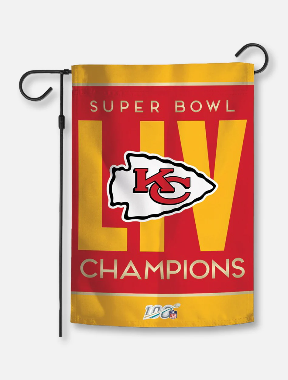 Texas Tech Red Raiders Kansas City Chiefs Super Bowl LIV Champions Two-Sided Garden Flag - Image 2