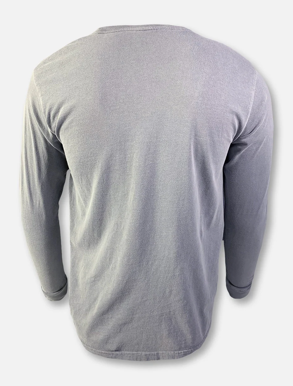 Texas Tech Red Raiders Life Is Good "Football Dog" Grey Long Sleeve T-Shirt - Image 2