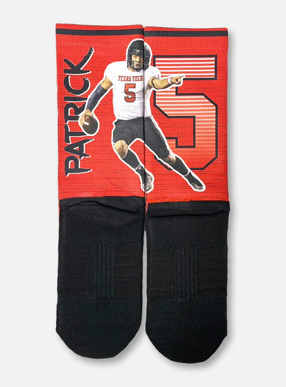Texas Tech Red Raiders Patrick Mahomes Striped Socks - Image 2