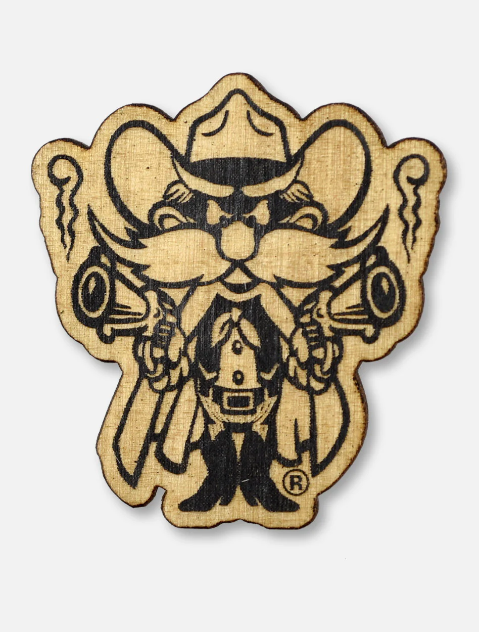 Texas Tech Red Raiders Raider Red Wooden Magnet