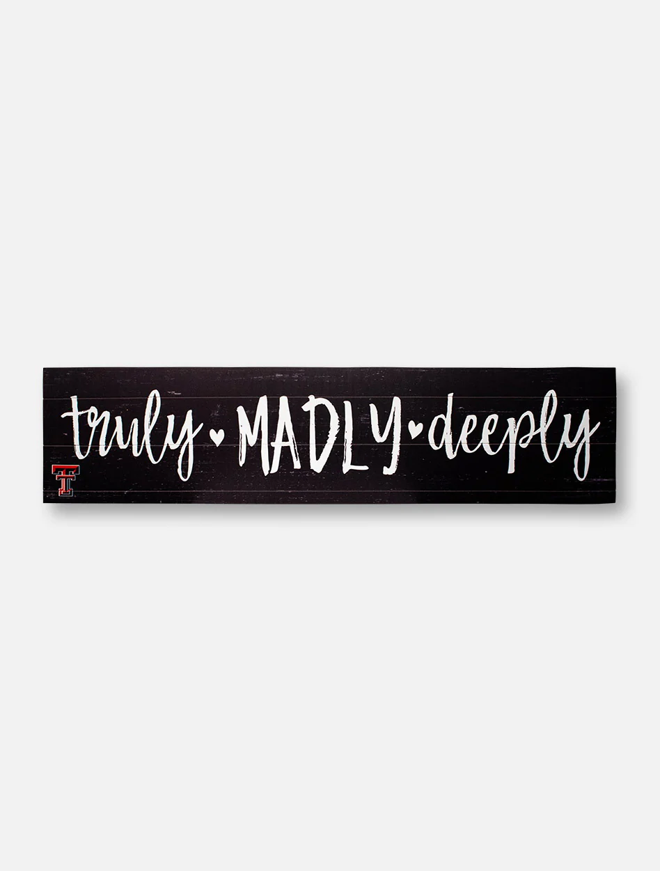 Texas Tech Red Raiders "Truly" with Double T Wall Decor