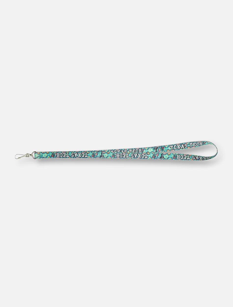 Texas Tech Red Raiders Turquoise Paisley Lanyard