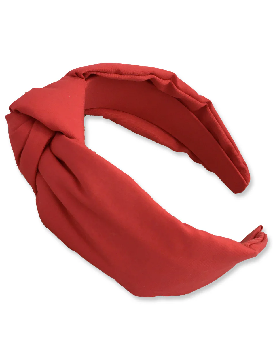 Red Solid "Knot" Headband