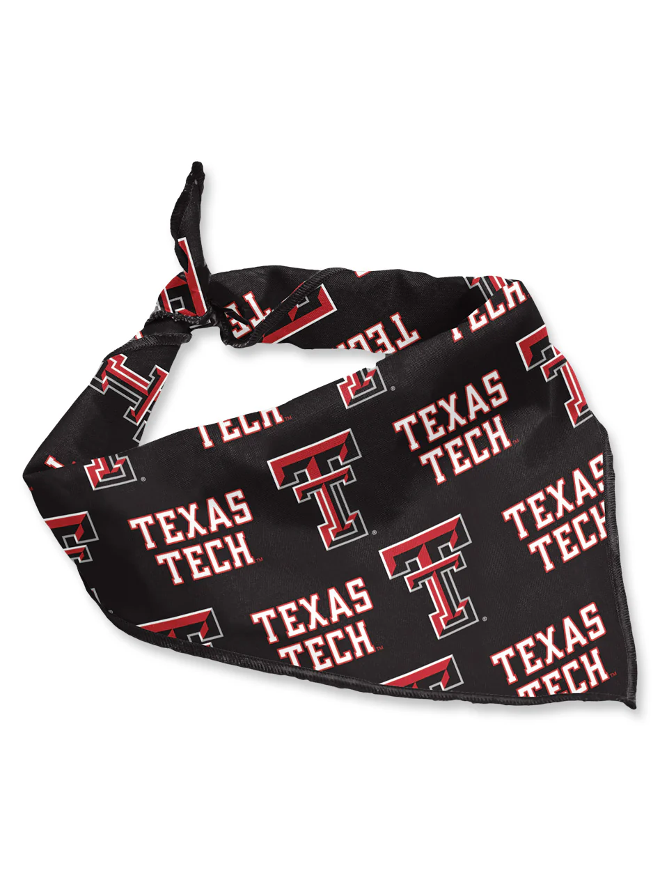 Texas Tech Repeating Double T Dog Bandana - Image 2