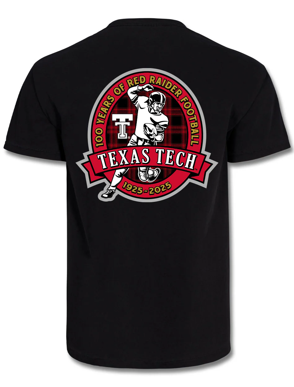 Texas Tech "Retro 100 Years Player" Heavyweight Short Sleeve T-Shirt