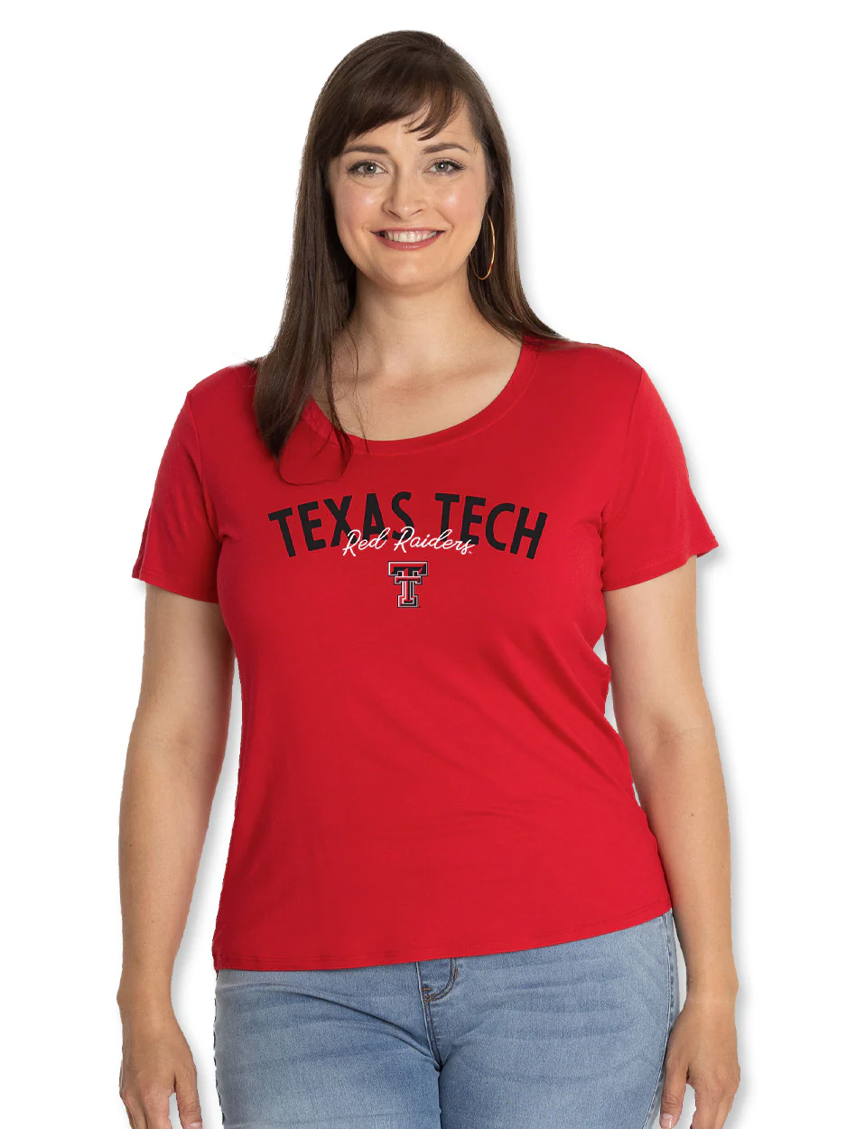 Texas Tech "Scarlett" WOMEN'S Scoop Neck Top