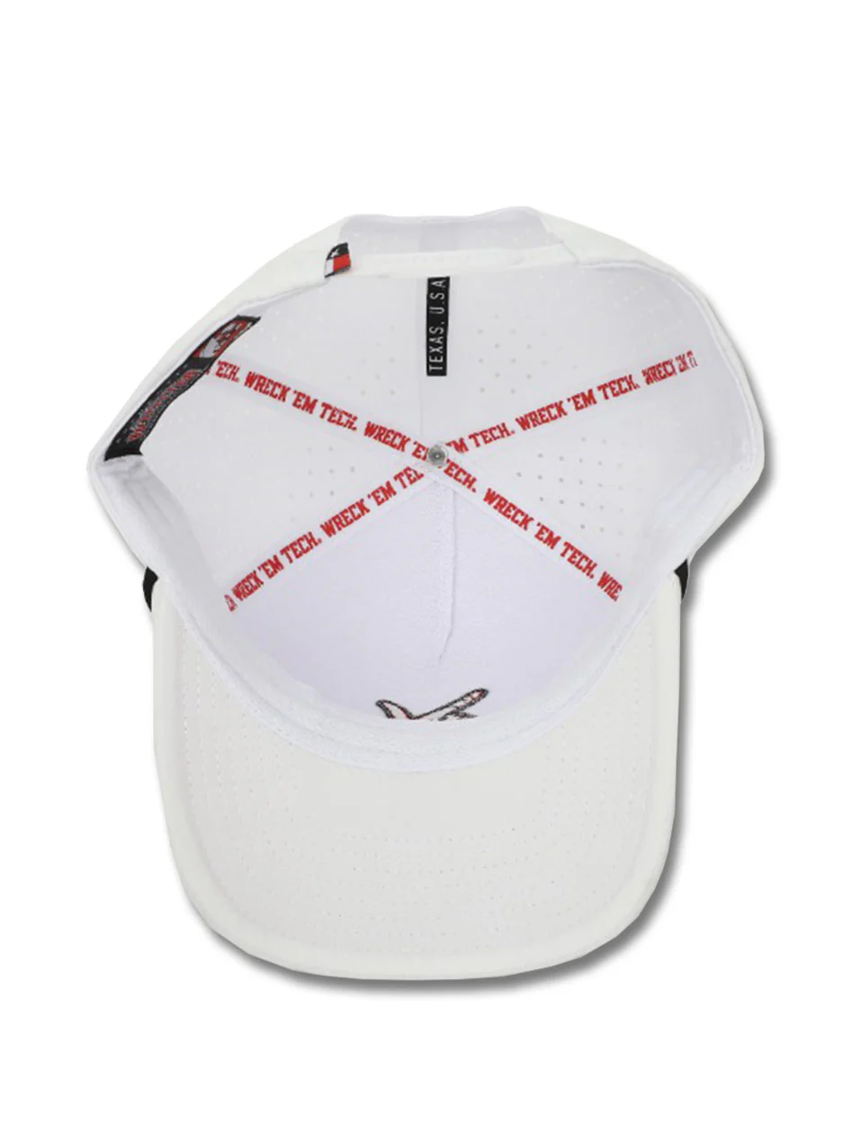 Dark Horse Texas Tech "SL Script" White Corded Sport Snapback Cap - Image 5