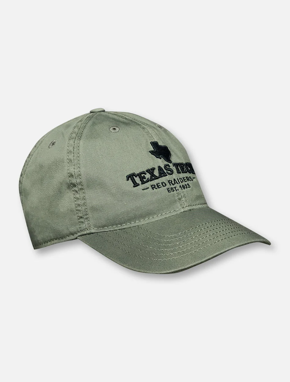 Texas Tech State Silhouette over Texas Tech Red Raiders 1923 Adjustable Cap - Image 2