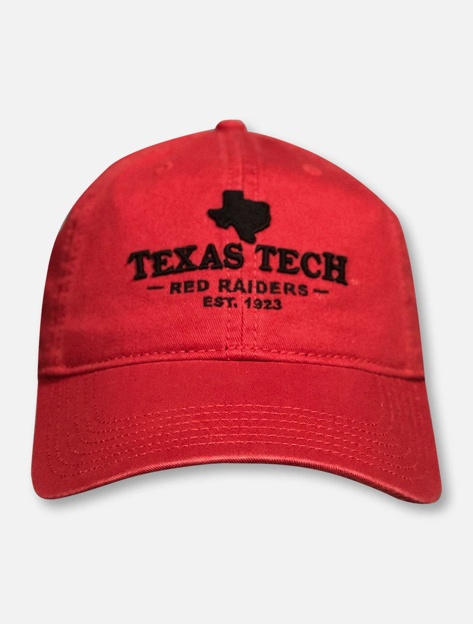 Texas Tech State Silhouette over Texas Tech Red Raiders 1923 Adjustable Cap - Image 7