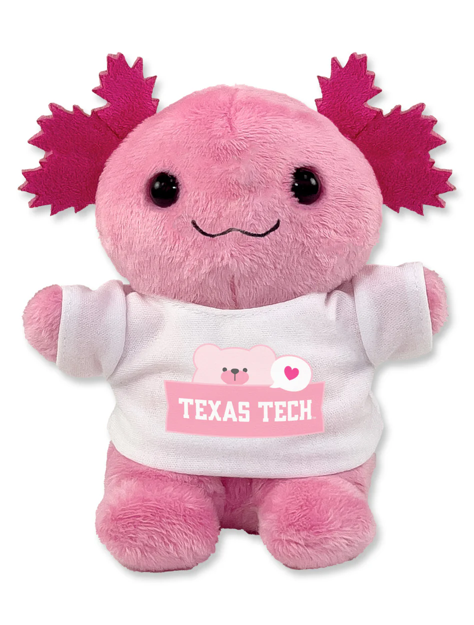 Texas Tech Stubby Axolotl Plush Animal