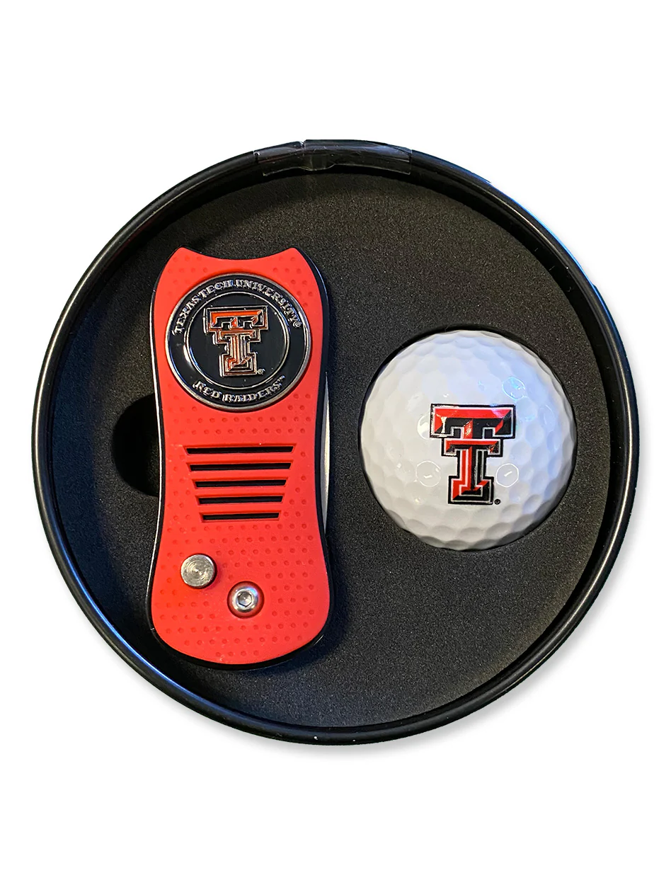 Texas Tech Team Golf Switchblade and Ball Gift Set