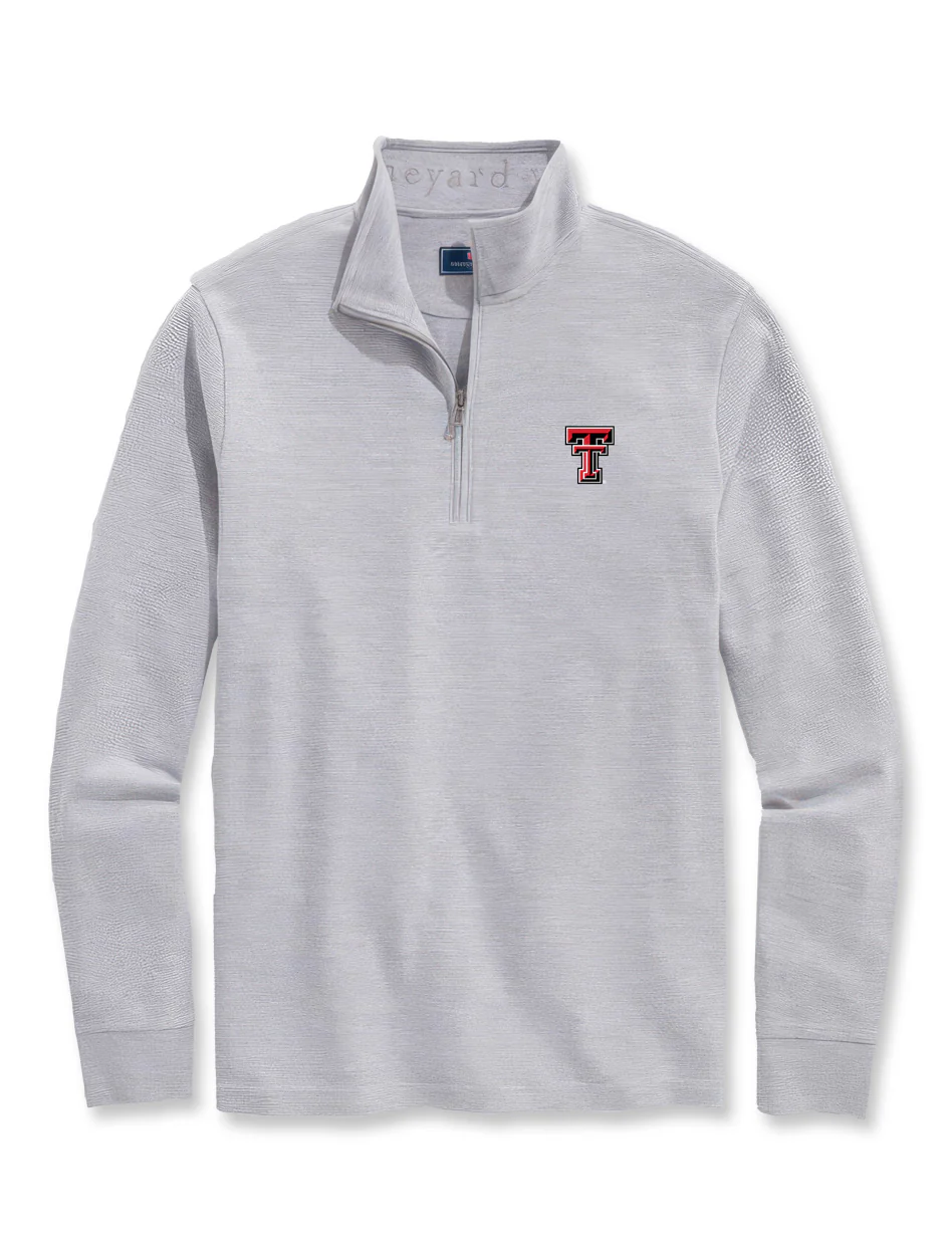 Texas Tech Vineyard Vines Striped Saltwater Quarter Zip