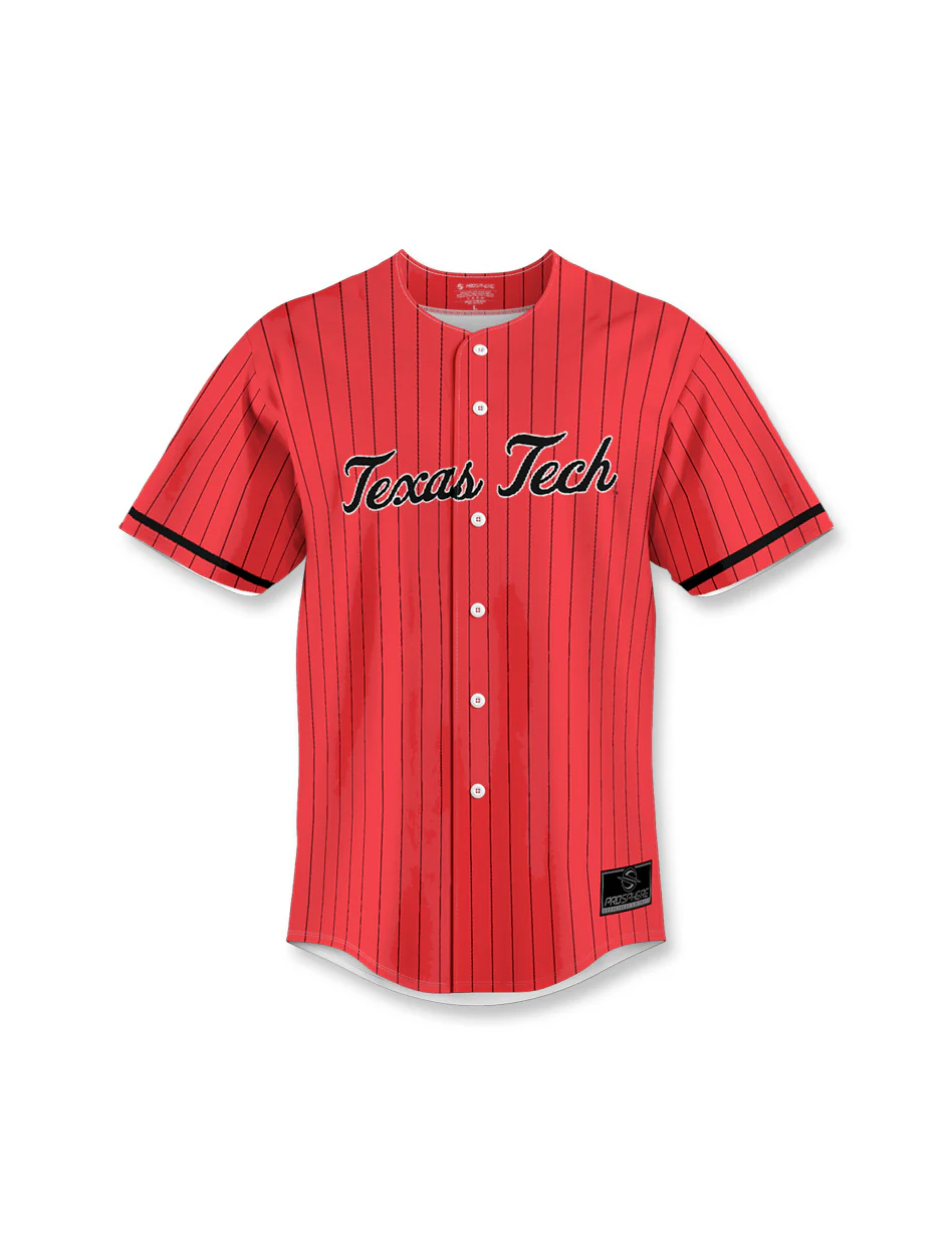 Texas Tech Youth Pinstripe Baseball Jersey