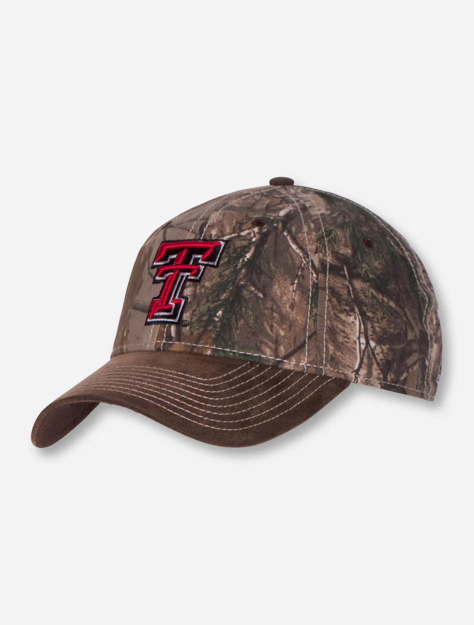 The Game Texas Tech Double T on Camo Adjustable Cap