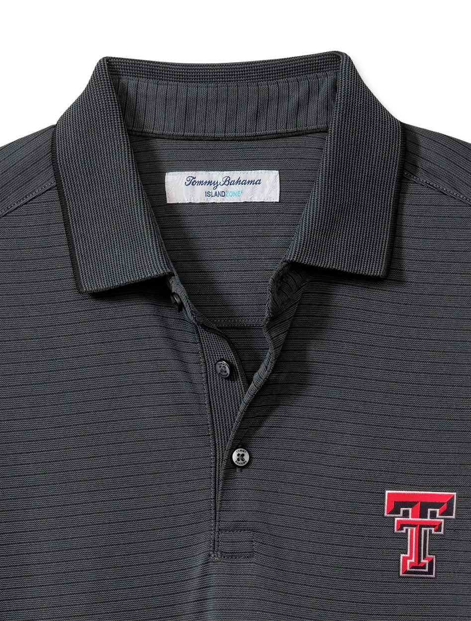 Tommy Bahama Texas Tech "Bay Stripe" Polo - Image 2