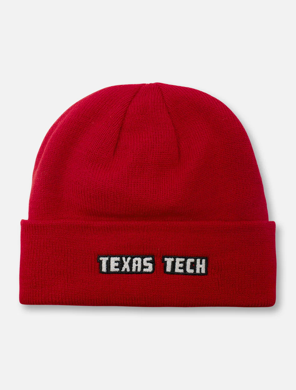 Top of the World Texas Tech Red Raiders Double T Classic Cuffed Knit Beanie - Image 2