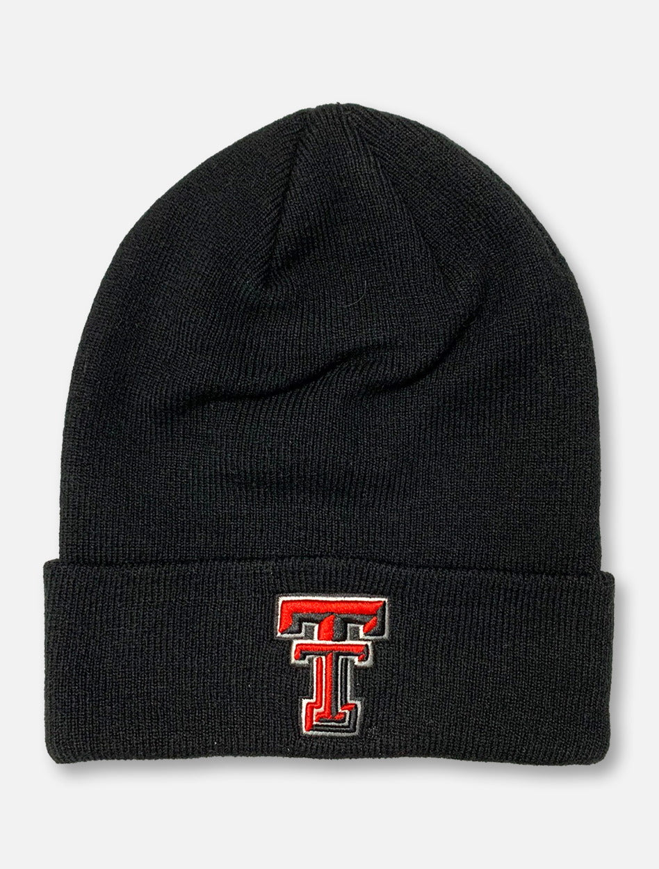 Top of the World Texas Tech Red Raiders Double T Classic Cuffed Knit Beanie - Image 3