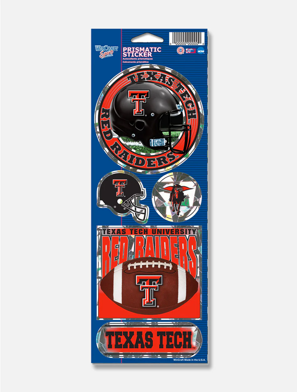 Wincraft Texas Tech Red Raiders Prismatic Sticker Sheet