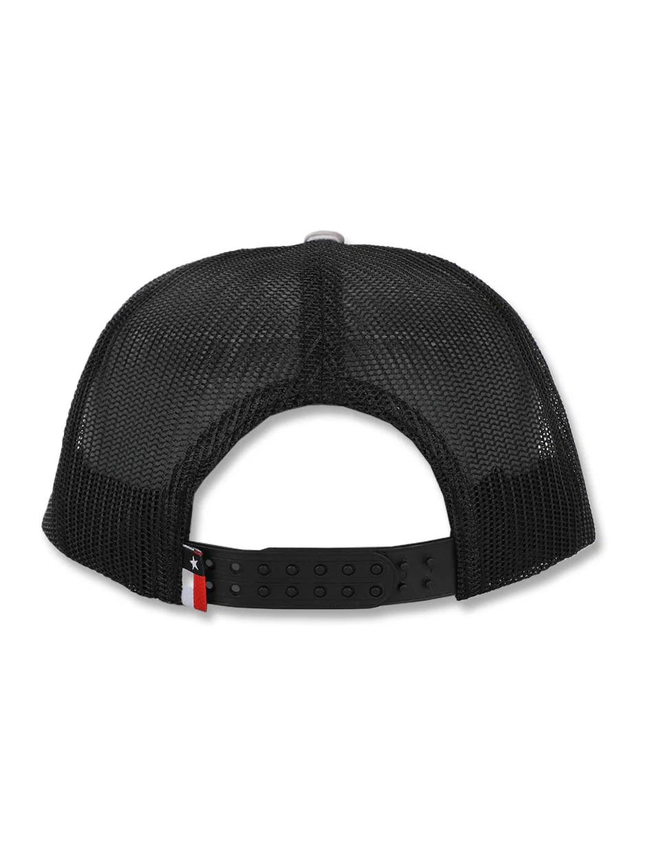 Texas Tech Dark Horse "Throwback RR" Silver Trucker Snapback Cap - Image 4