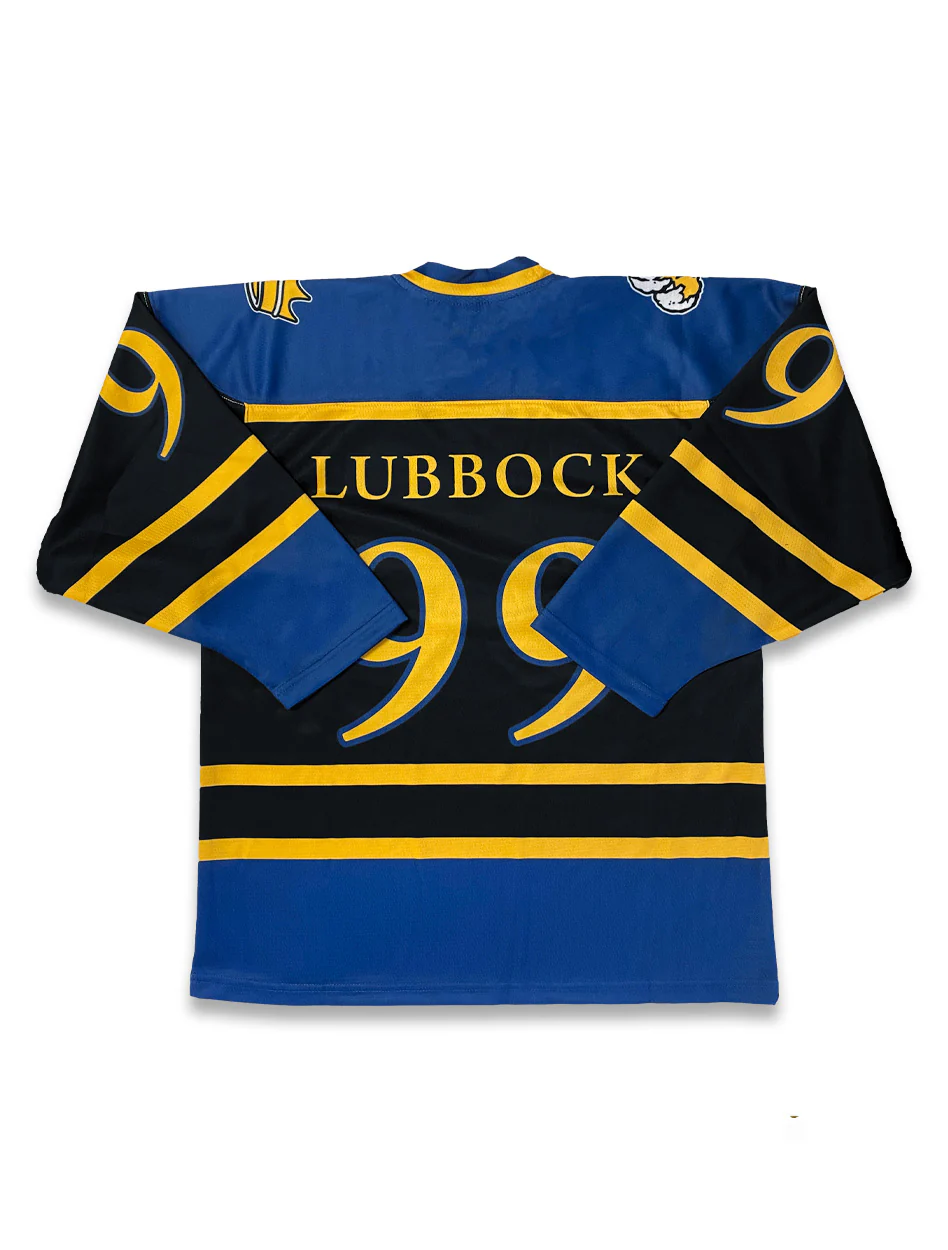 YOUTH Lubbock Cotton Kings Official Black Hockey Jersey - Image 2