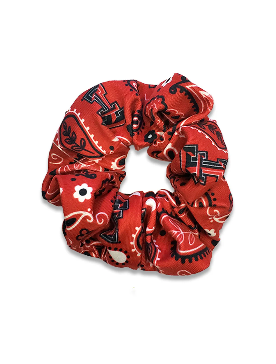 ZooZatz Texas Tech "Paisley" Scrunchie